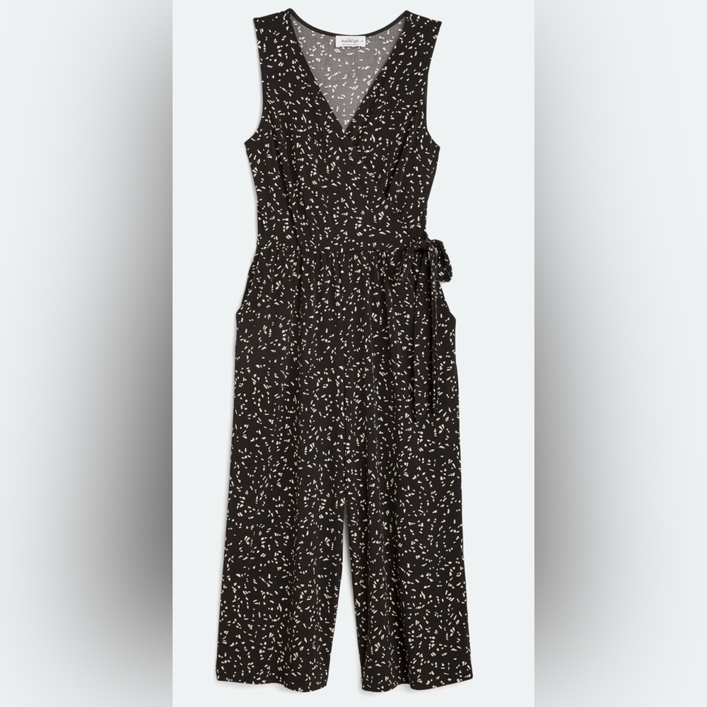 KAILEIGH | Delaney Knit Cropped Patterned Jumpsuit